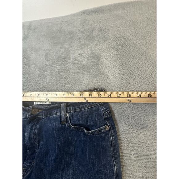 Levi’s Women’s 512 Perfectly Slimming Bootcut Jeans Size 16 Short Dark Wash - Picture 8 of 9